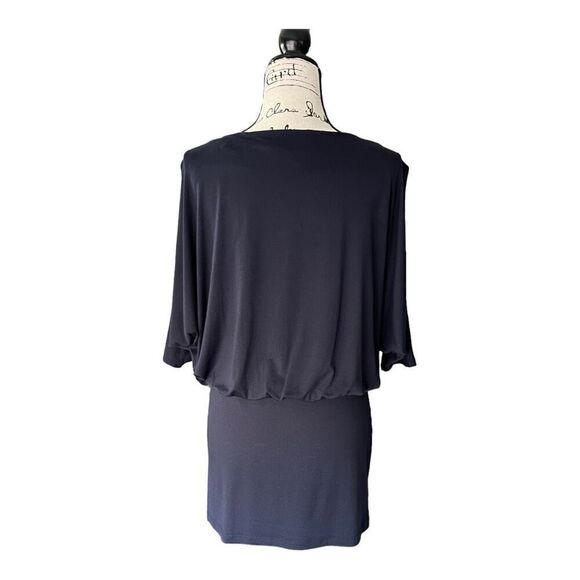 Susana Monaco Women’s S Blouson Dress with Elbow Length Cold Shoulder Sleeves Na - Picture 8 of 8